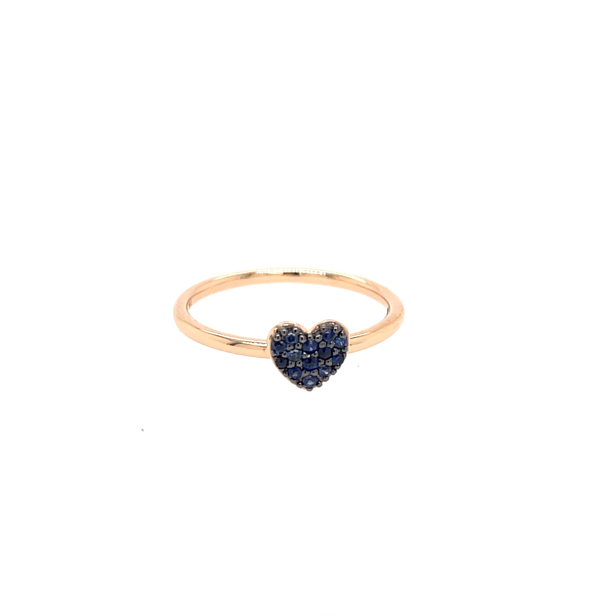 Anello Heart Blue